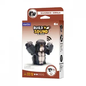 3D Puzzle Silverback Gorilla by MG DYSTRYBUCJA — MierEdu Build and Listen PP1119