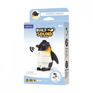 3D Puzzle Kit MG DYSTRYBUCJA MierEdu Build and Listen – Emperor Penguin model, educational assembly set