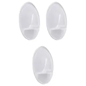 Axentia plastic hooks set for kitchen and bathroom, 3 pieces, universal design