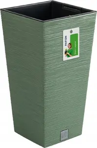 Flower pot Prosperplast Donica Furu DFSH300 green, model DFSH300-5615C