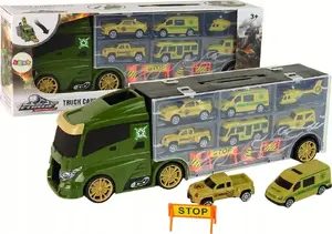LEANToys Auto Laweta Resoraki Walizka Na Auta toy tow truck set, model 15884, with carrying case