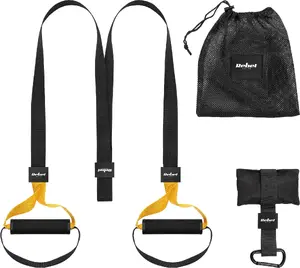 Treniņu pretestības lente Rebel Active TRX P3-1 regulējams pretestības līmenis, melna, 1 gab.