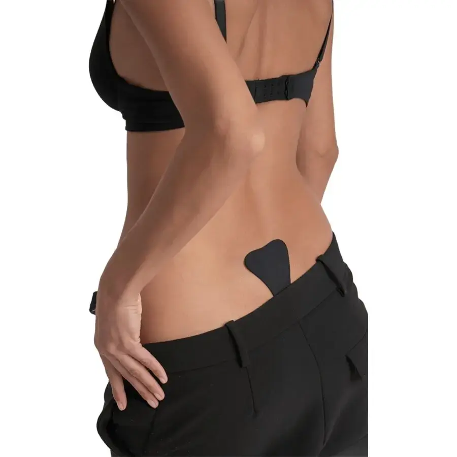 Клейкая стринга BYE-BRA чёрная One Size Photo 2