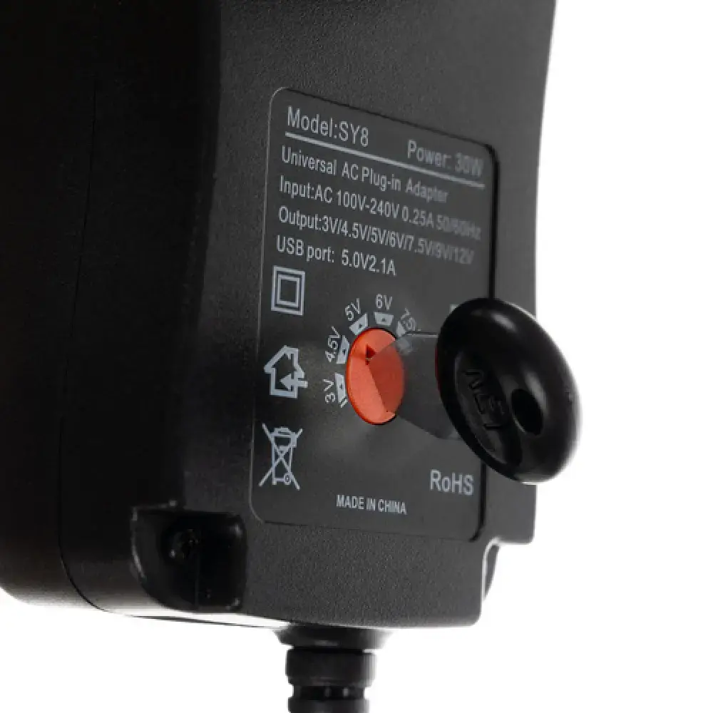 IZOXIS 30W универсальный регулируемый блок питания 3–12В Photo 3