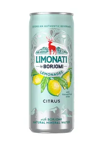Gāzēts limonāde Borjomi Limonati by BORJOMI, citronu, skārdene 0,33 l