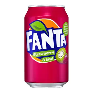 Fanta Strawberry Kiwi gāzēts dzēriens bundžā 0,33 l (DEP)