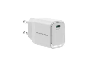 CONCEPTRONIC ALTHEA19W45 1-Port 45W GaN USB-C PD Charger with PPS, PD 3.0, 100–240V, White