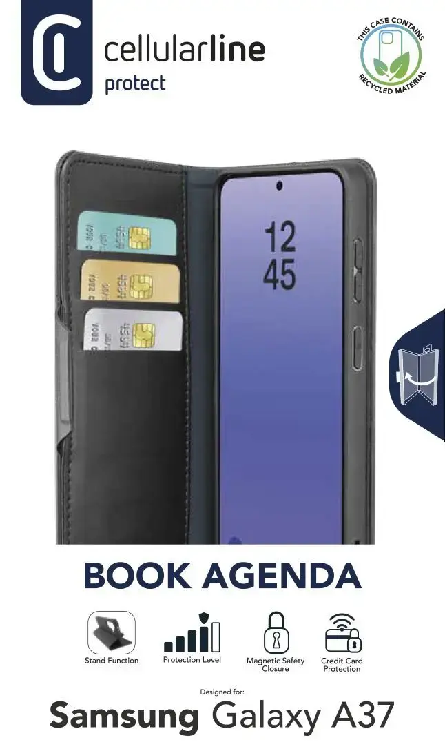Cellularline Book Agenda 2 чехол-фолио для Galaxy A37 Photo 2