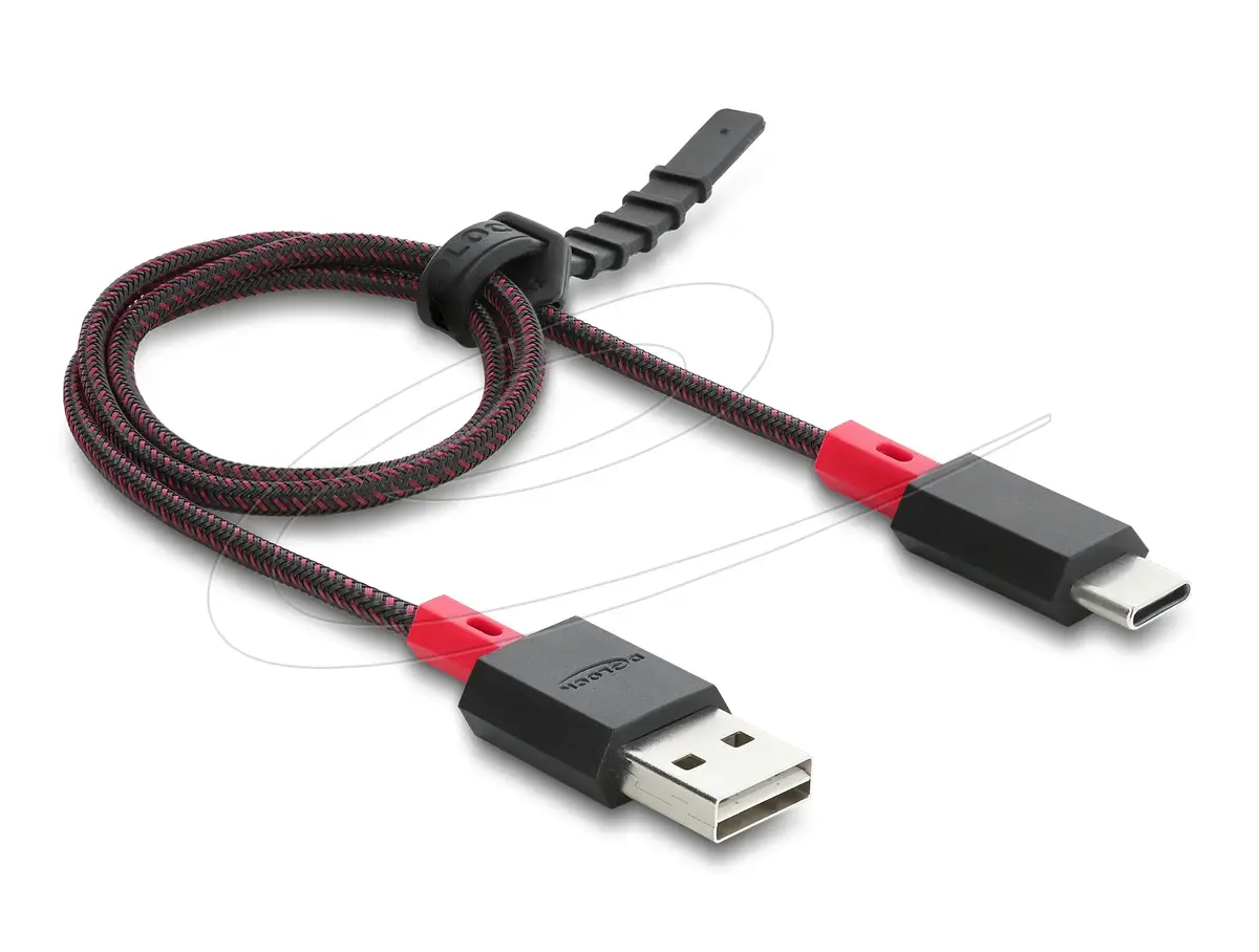 DELOCK USB 2.0 kabelis USB A uz USB C 2 m Photo 2
