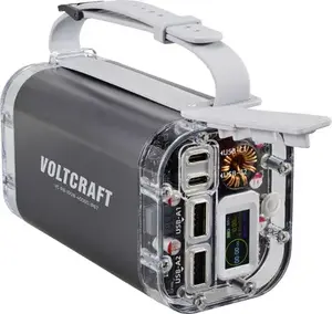Powerbank Voltcraft VC-PB-100W-40000-IP67 40000 mAh LiPo USB-C PD, USB-A, LED flashlight, IP67, aluminium-gray