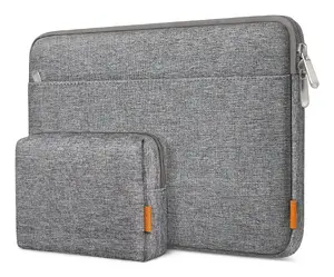 Sleeve case Inateck LB01005 for 35.6 cm (14") laptops, grey, monochromatic surface