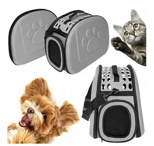 Ceļošanas somiņa mājdzīvniekiem Riff RF-PET-BAG līdz 6 kg, 43×28×32 cm, pelēka