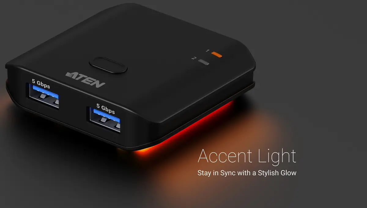 ATEN US4322 USB 3.2 Gen 1 2x2 pārslēdzējs Photo 4