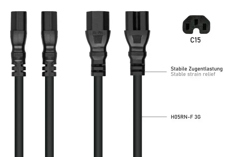 Kabelmeister SK1450-S010 кабель IEC C14–C15 1 м Photo 4