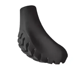 Gabel nūju uzgaļi Nordic Walking Walking Pad XXL Hard 05/27 — rezerves gumijas uzgaļi, melni