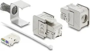 Keystone modulis RJ45 ligzda uz LSA Cat.6A ekranēts ar pinumu bez instrumentiem — DELOCK 91084