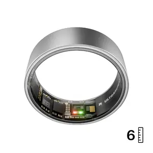 Smart ring Ultrahuman Ring AIR – sleep and fitness tracker, Titanium, Size 6, up to 6 days battery