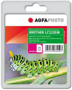 Ink cartridge AgfaPhoto APB1220MD Magenta, pigment-based ink, 7 ml, ~300 pages, 1 pc