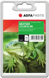 Ink cartridge AgfaPhoto APB129BD Black, pigment-based black ink, page yield 2400