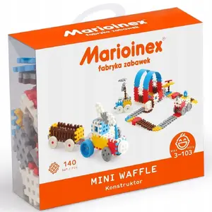 Конструктор Marioinex Mini Waffle Набор 3 — 140 деталей, мелкие сцепляемые блоки