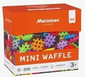 Construction blocks Marioinex Mini Waffle 200 pieces — plastic interlocking building set