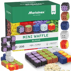 Конструктор Marioinex Mini Waffle, 206 элементов — набор детских кубиков