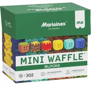 Construction Blocks Marioinex Mini Waffle 302 pieces — stackable interlocking building set