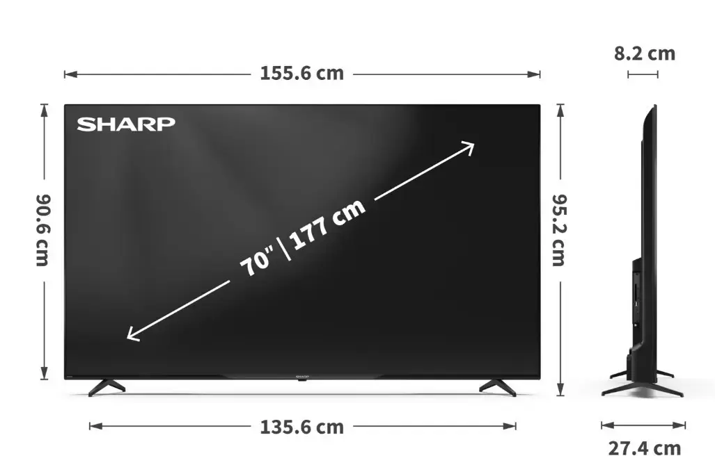 Sharp LED televizors 70GK4745E 70" Photo 3