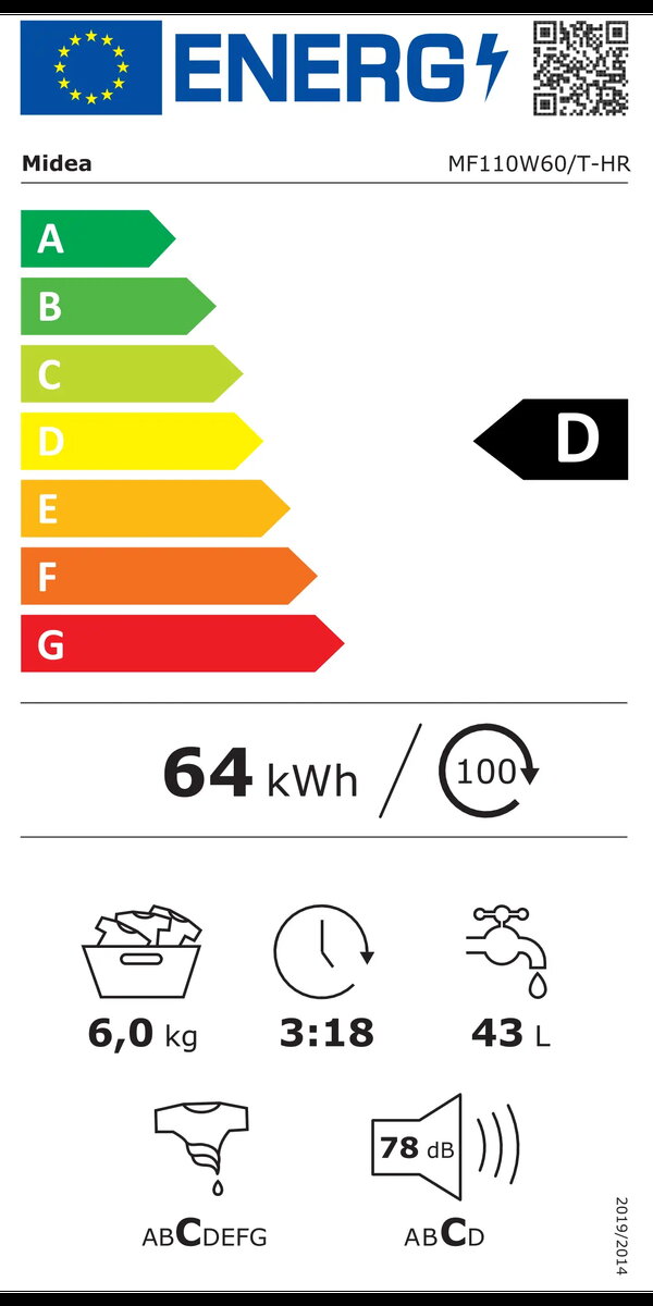 Midea MF110W60/T-HR washing machine Photo 5