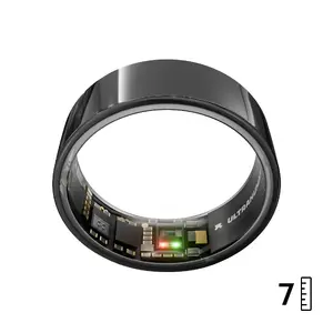 Smart ring Ultrahuman Ring AIR – sleep and fitness tracker, Size 7, Black, PPG SpO2, USB-C, up to 6 days battery