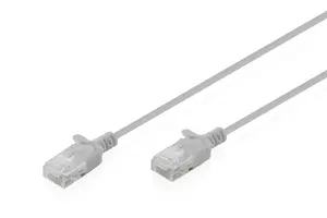 Patch vads DIGITUS CAT 6 U-UTP Slim, 0,3 m, pelēks