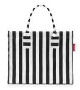 Сумка-тоут Reisenthel Daily Shopper — черно‑белая, полиэстер, 14 л, 420×170 мм