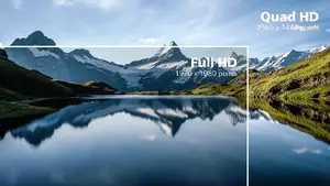 Kristāldzidra Quad HD 2560 x 1440 izšķirtspēja