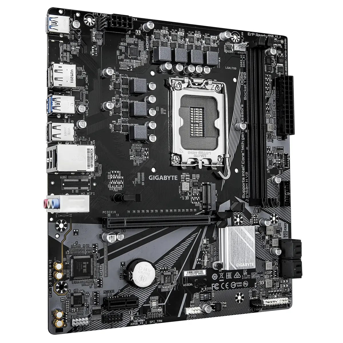 GIGABYTE B760M H V2 Micro-ATX LGA1700 DDR5 Photo 3