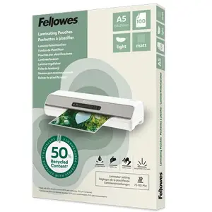 Пленка для ламинирования Fellowes 100143437 A5 матовая термальная 154×216 мм 1 мм 100 шт