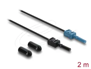 Fibre optic adapter cable DELOCK 91024 multi-mode 2 m, black/blue, 1 pc