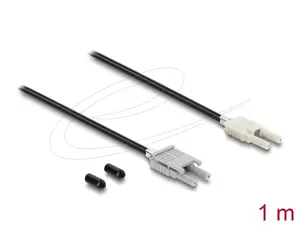 Fiber optic adapter cable DELOCK 91027 multi-mode 100 cm black/grey, 1 pc
