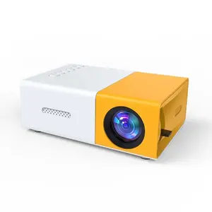 Mini projector Riff YG300 1080P Full HD, compact 12.7×5×8.3 cm, yellow