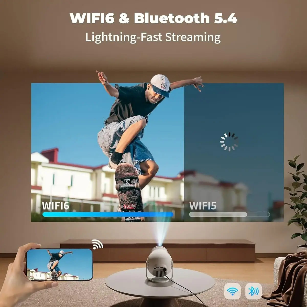 Riff TP360 Smart проектор Android 14 Photo 4