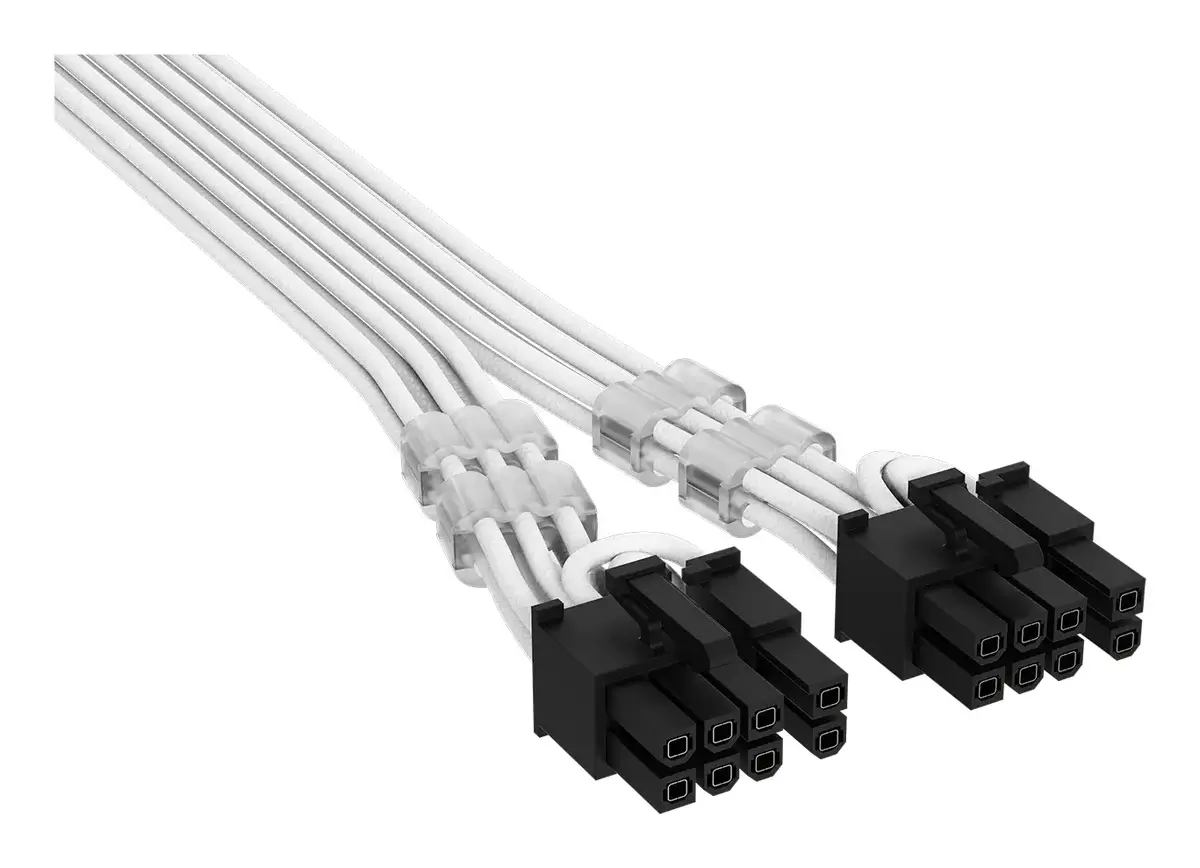 Corsair Elite Premium PCIe Cable 12V-2x6 to 2x 6+2 0.65m Photo 2