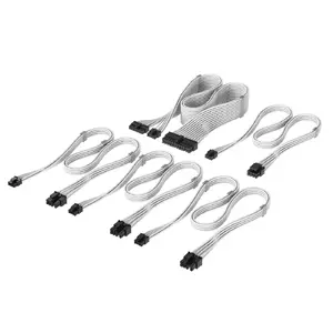 Internal power cable CORSAIR CP-8920374 — straight-to-straight connectors, white