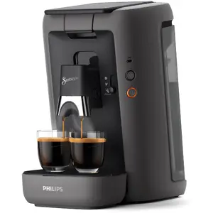 Philips Senseo CSA260/50 Fully-auto Pod Coffee Maker with 1.2 L Water Tank Capacity, TFT Display, and 1450 W Power in Grey