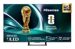 Телевизор Hisense 65U7Q 65" (165,1 см) 4K ULED Smart TV Mini LED 3840x2160 500 кд/м² VIDAA черный