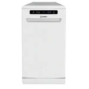 Встраиваемая посудомоечная машина Indesit IN2FD10CS70W, ширина 45 см, нержавеющая кампания, программы, Push&Go