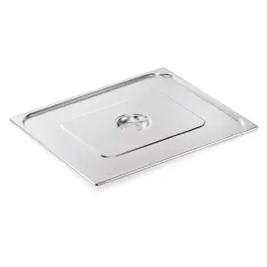 WAS cover for GN 2/1 container, model DE1237021001, stainless steel