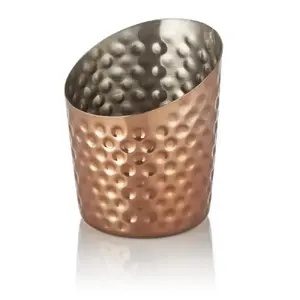 Snack Dish WAS D9cm with Textured Surface, PVD Coating, No/With Lid