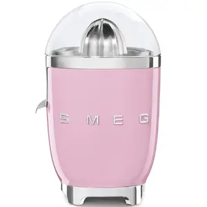 Citrusspiede Smeg 50's Style CJF01PKEU — 70 W, nerūsējošā tērauda spiede, alumīnija korpuss, rozā