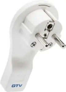 GTV angled flat plug white 16A 250V model AE-VA1UNI-00