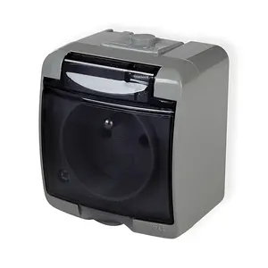 Electrical Socket Single 2‑pole with Cover Karlik RTV002387