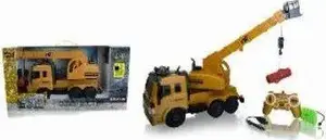Tālvadāma kravas automašīna ar pacēlāju 2.4G, modelis 10023 — RC būvmašīna, 2.4 GHz vadība